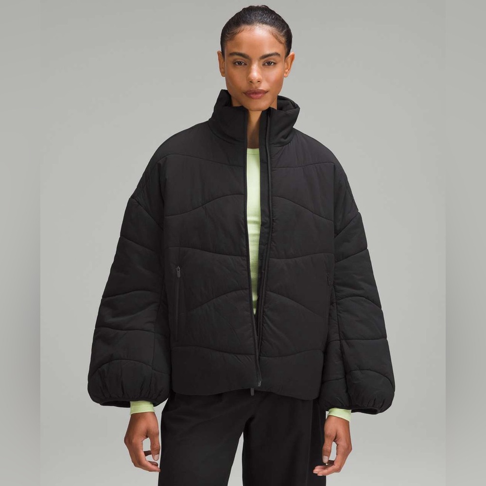 NWOT Lululemon Wave-Quilt Insulated Jacket Size 10 - Black